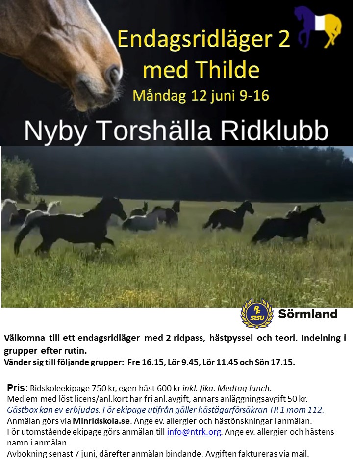 Endagsridläger 2 med Thilde