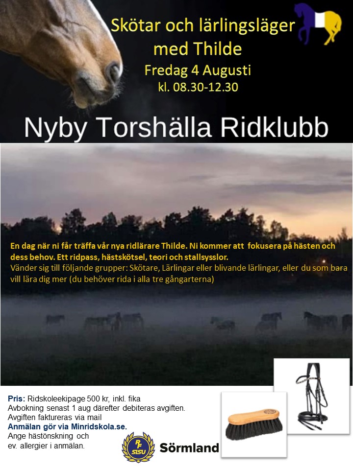 Skötar- och lärlingsläger 4 aug-23