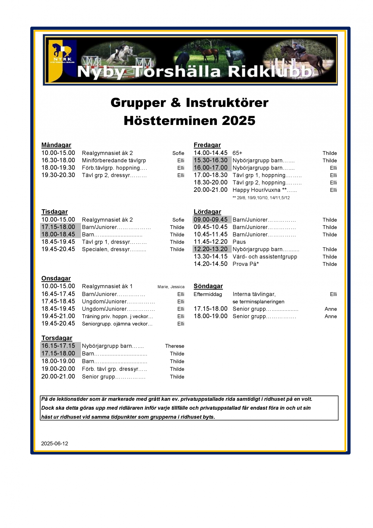 GrupperInstruktörer Ht-25