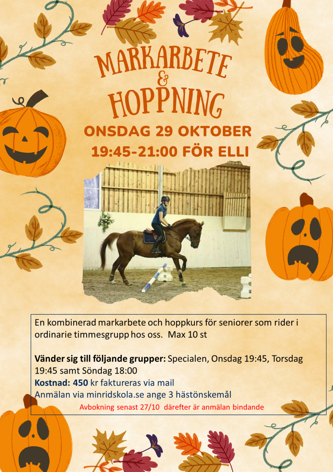 MARKARBETE HOPP HÖSTLOV