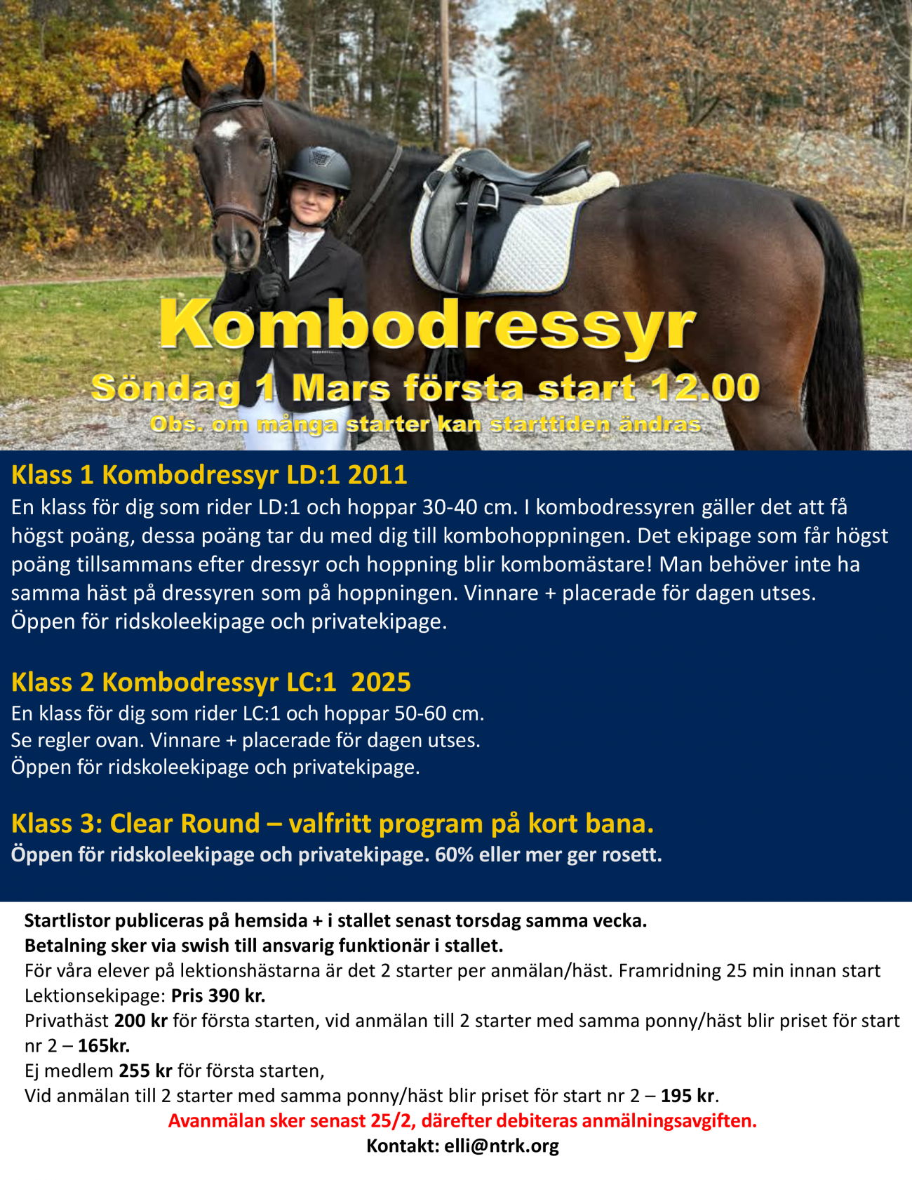 KOMBOTÄVLING DRESSYR O HOPPNING-0