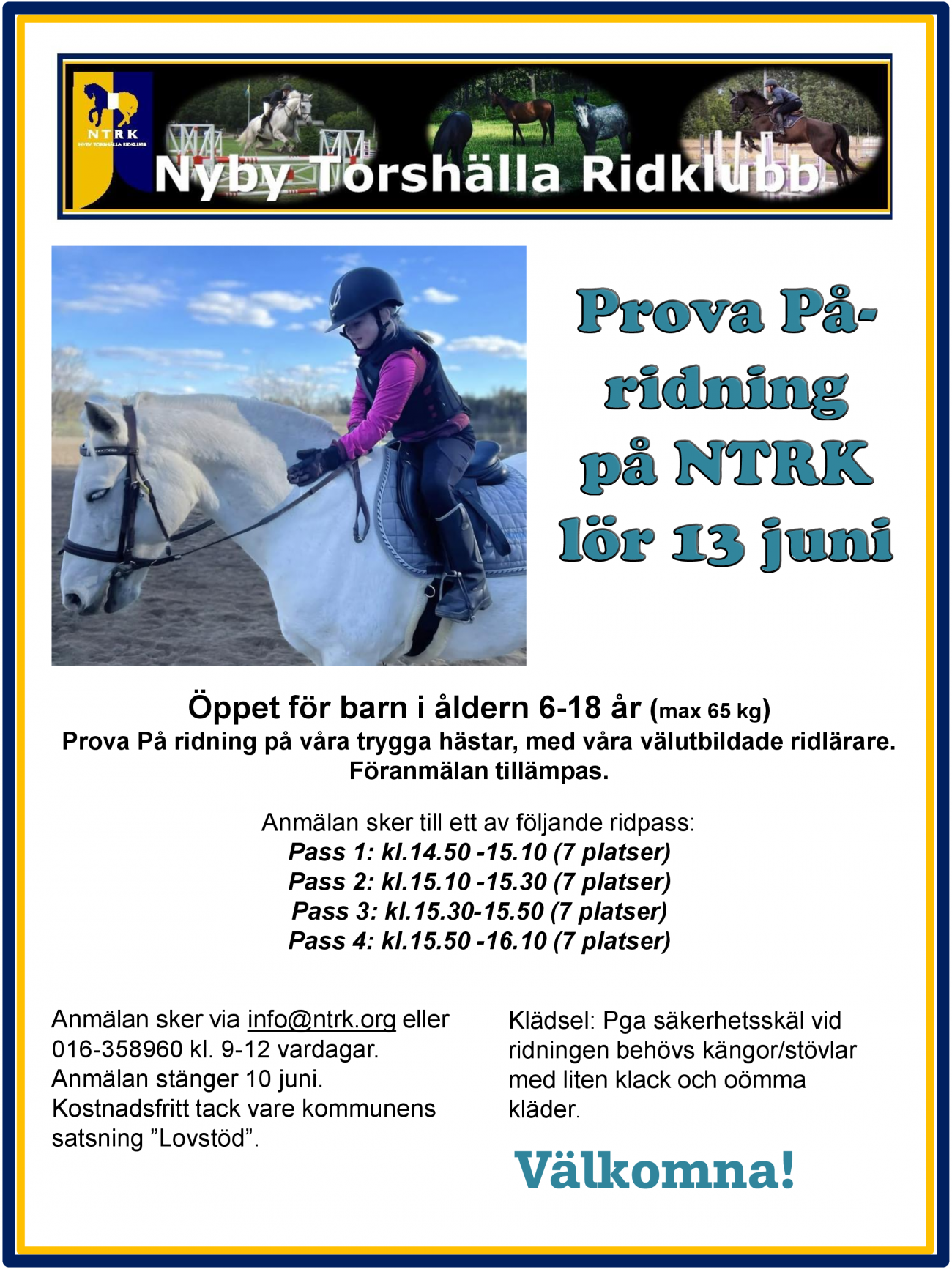 Prova p&aring; dag 13 juni 2026
