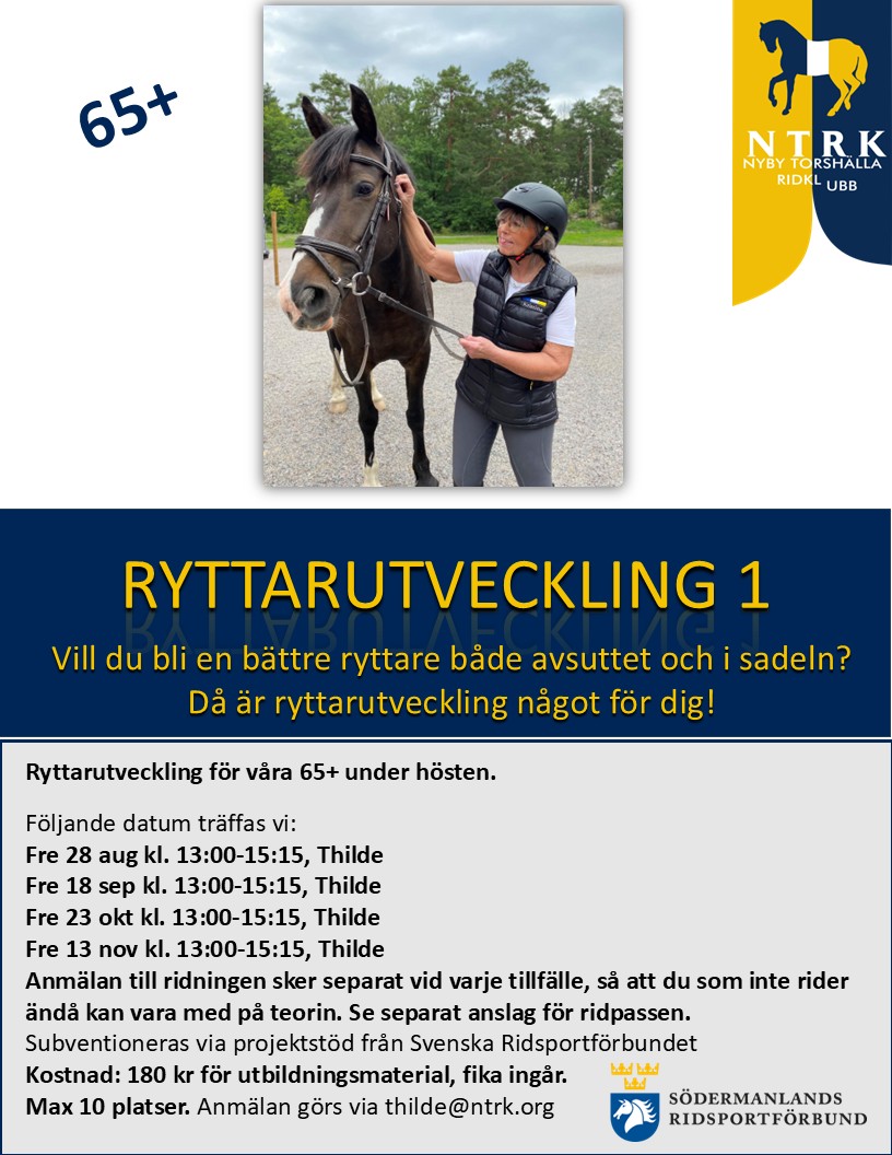 Ryttarutveckling 65+ 2026